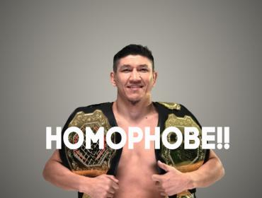 MMA Fighter Kuat “Naiman” Khamitov considers LGBT people ‘worse than dogs.’