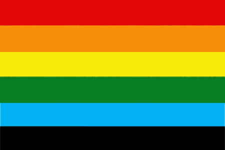 ЛГБТ-флаг в память о квир-жертвах политических репрессий в Казахстане